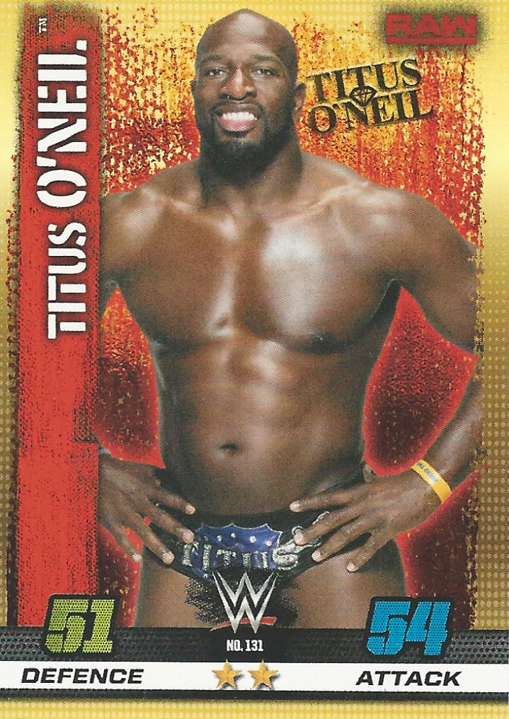 WWE Topps Slam Attax 10th Edition Trading Card 2017 Titus O'Neil No.131