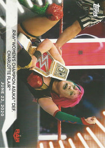 WWE Topps Women Division 2021 Trading Card Asuka No.31