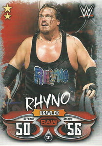 WWE Topps Slam Attax Live 2018 Trading Card Rhyno No.131