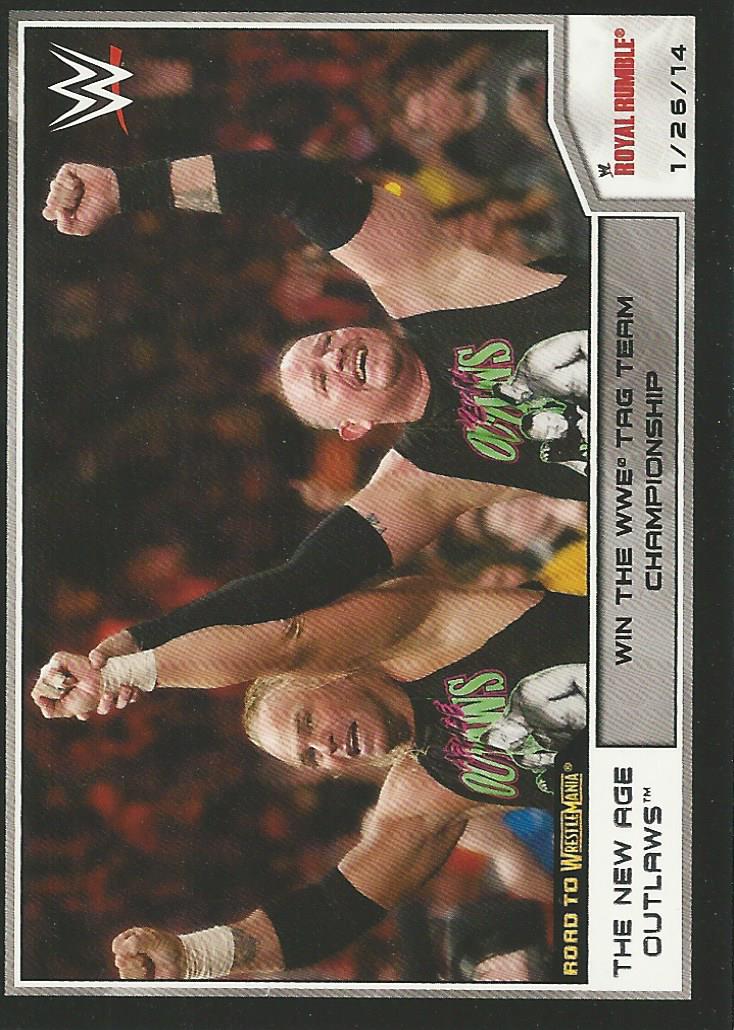 WWE Topps Road to Wrestlemania 2014 Trading Card New Age Outlaws No.71