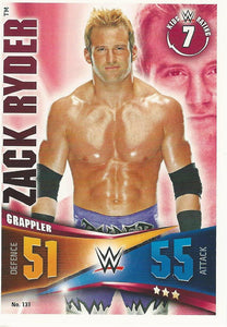 WWE Topps Slam Attax Rivals 2014 Trading Card Zack Ryder No.131