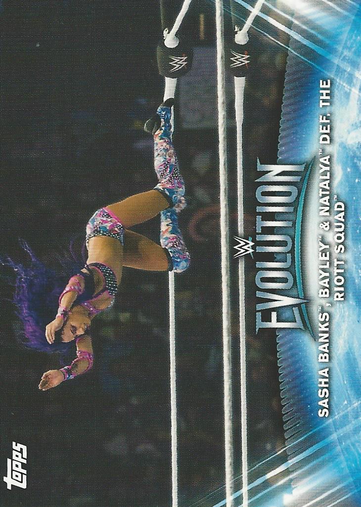 WWE Topps Women Division 2019 Trading Card Sasha Banks WE7