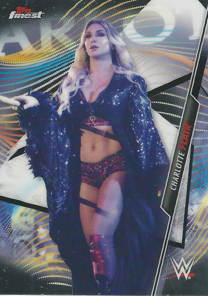 WWE Topps Finest 2020 Trading Cards Charlotte Flair No.12