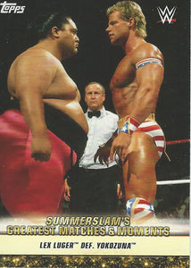 WWE Topps Summerslam 2019 Trading Card Lex Luger and Yokozuna GM-9