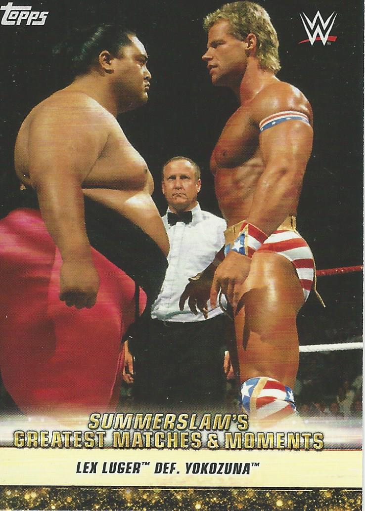 WWE Topps Summerslam 2019 Trading Card Lex Luger and Yokozuna GM-9