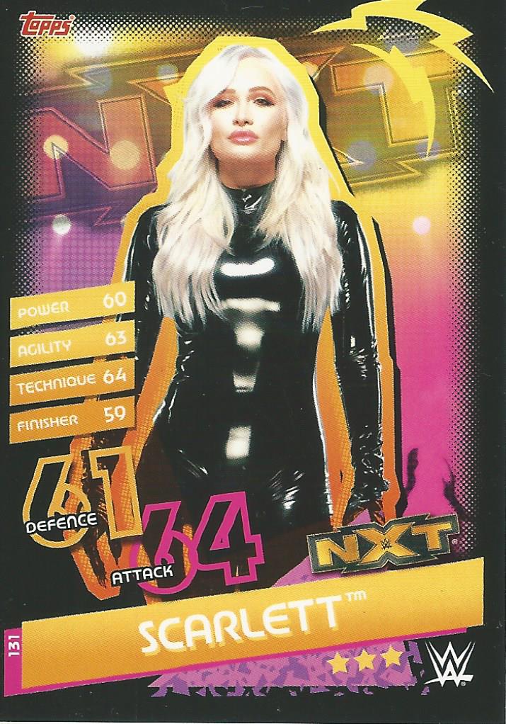 WWE Topps Slam Attax Reloaded 2020 Trading Card Scarlett No.131 NXT