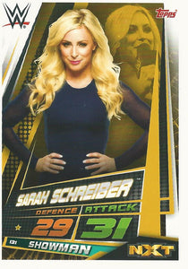 WWE Topps Slam Attax Universe 2019 Trading Card Sarah Schreiber No.131