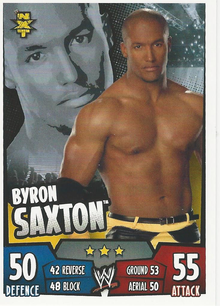 WWE Topps Slam Attax Rumble 2011 Trading Card Byron Saxton No.132 NXT