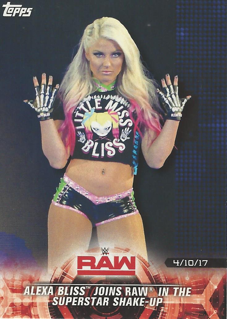 WWE Topps Road to Wrestlemania 2018 Trading Cards Alexa Bliss No.32