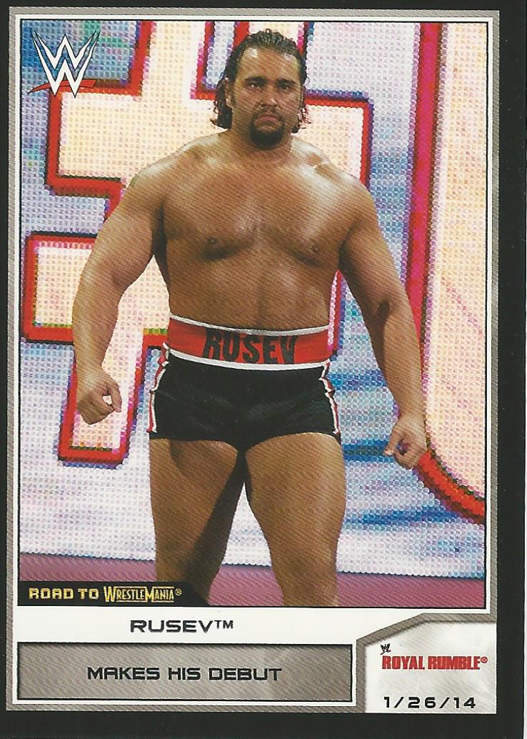 WWE Topps Road to Wrestlemania 2014 Trading Card Rusev No.72