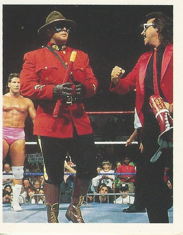 WWF Merlin Stickers 1991 The Mountie No.132