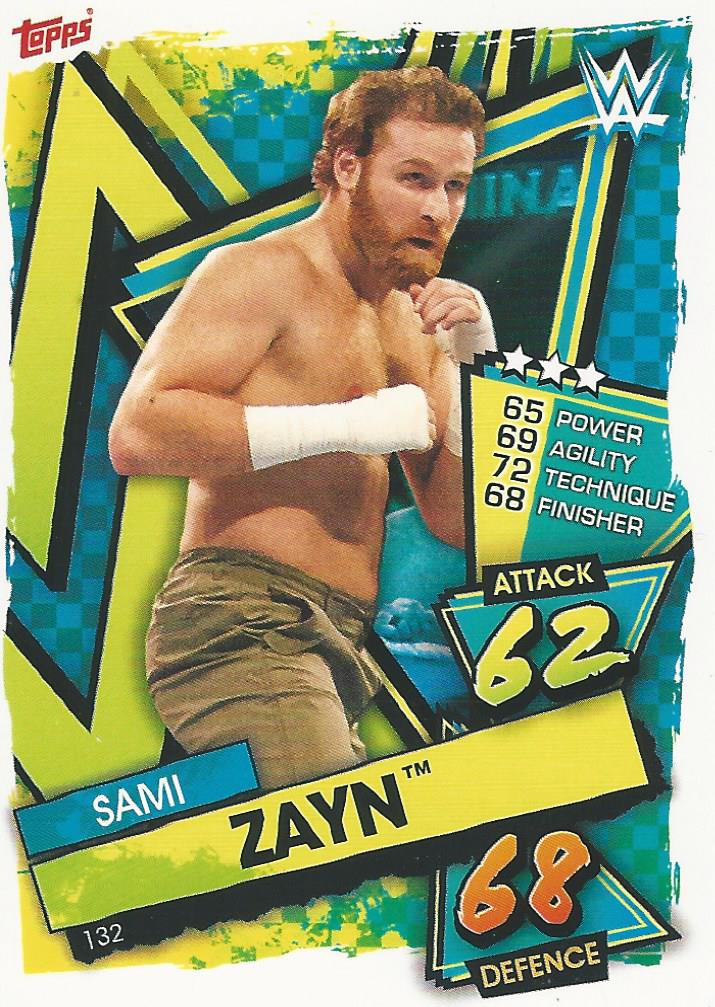 WWE Topps Slam Attax 2021 Trading Card Sami Zayn No.132