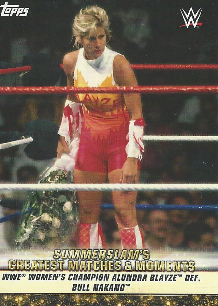 WWE Topps Summerslam 2019 Trading Card Alundra Blayze GM-10