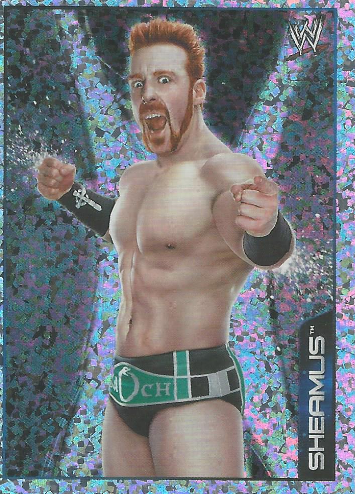 WWE Topps A-Z Sticker Collection 2014 Sheamus Foil No.133