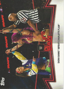 WWE Topps Women Division 2018 Trading Cards Sasha Banks RAW-3