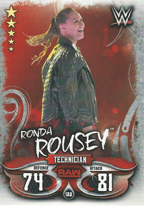 WWE Topps Slam Attax Live 2018 Trading Card Ronda Rousey No.133