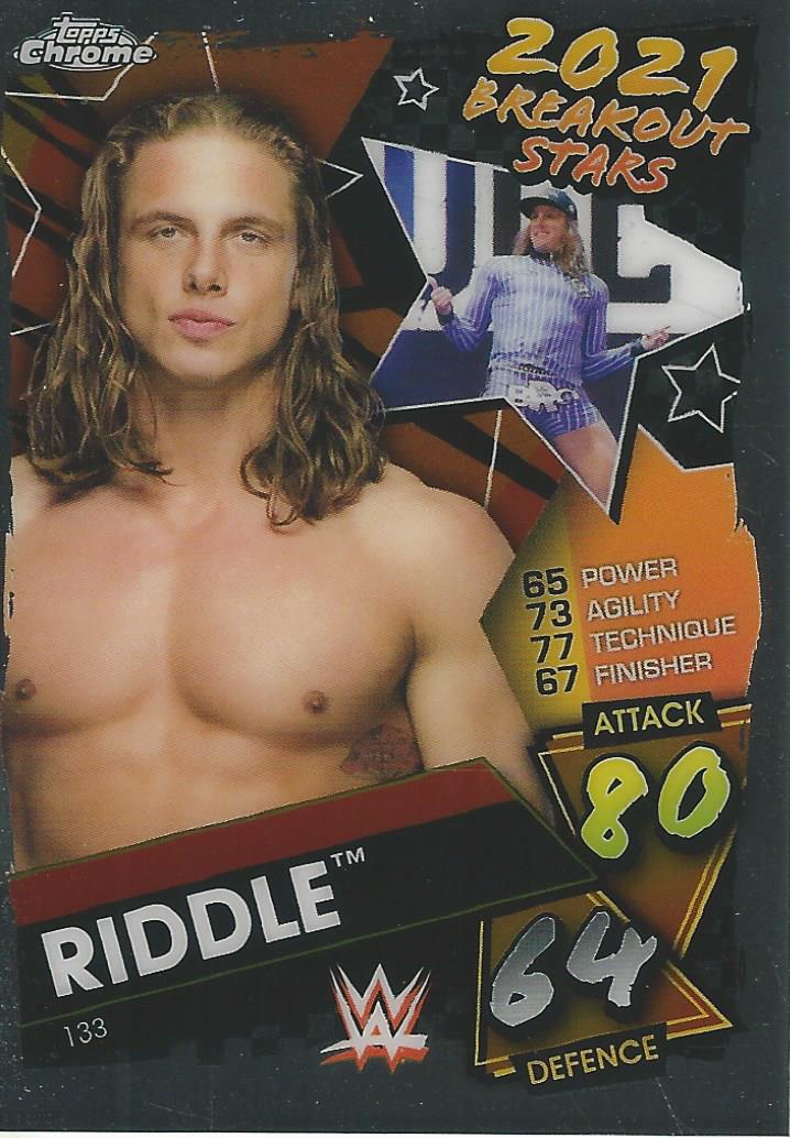 WWE Topps Slam Attax Chrome 2021 Trading Cards Riddle No.133