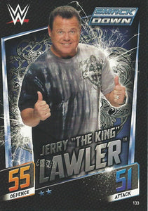 WWE Topps Slam Attax 2015 Then Now Forever Trading Card Jerry Lawler No.133