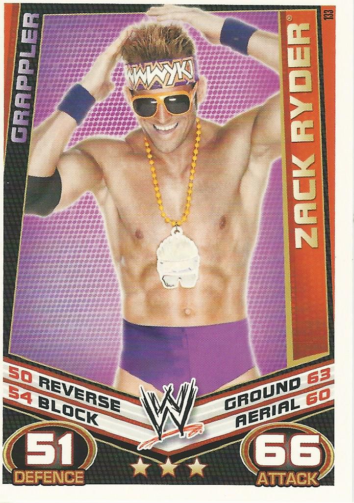 WWE Topps Slam Attax Rebellion 2012 Trading Card Zack Ryder No.133