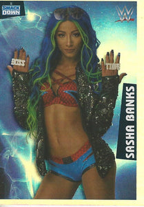 WWE Panini 2022 Sticker Collection Sasha Banks Foil No.134