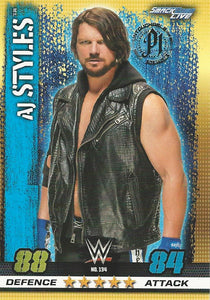 WWE Topps Slam Attax 10th Edition Trading Card 2017 AJ Styles No.134