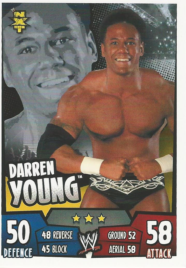 WWE Topps Slam Attax Rumble 2011 Trading Card Darren Young No.134 NXT