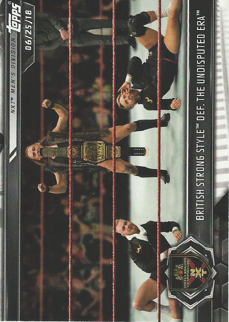 WWE Topps NXT 2019 Trading Cards Pete Dunne Tyler Bate and Trent Seven No.34