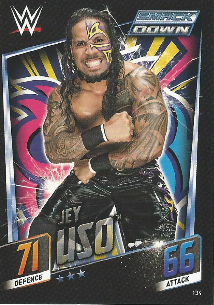 WWE Topps Slam Attax 2015 Then Now Forever Trading Card Jey Uso No.134