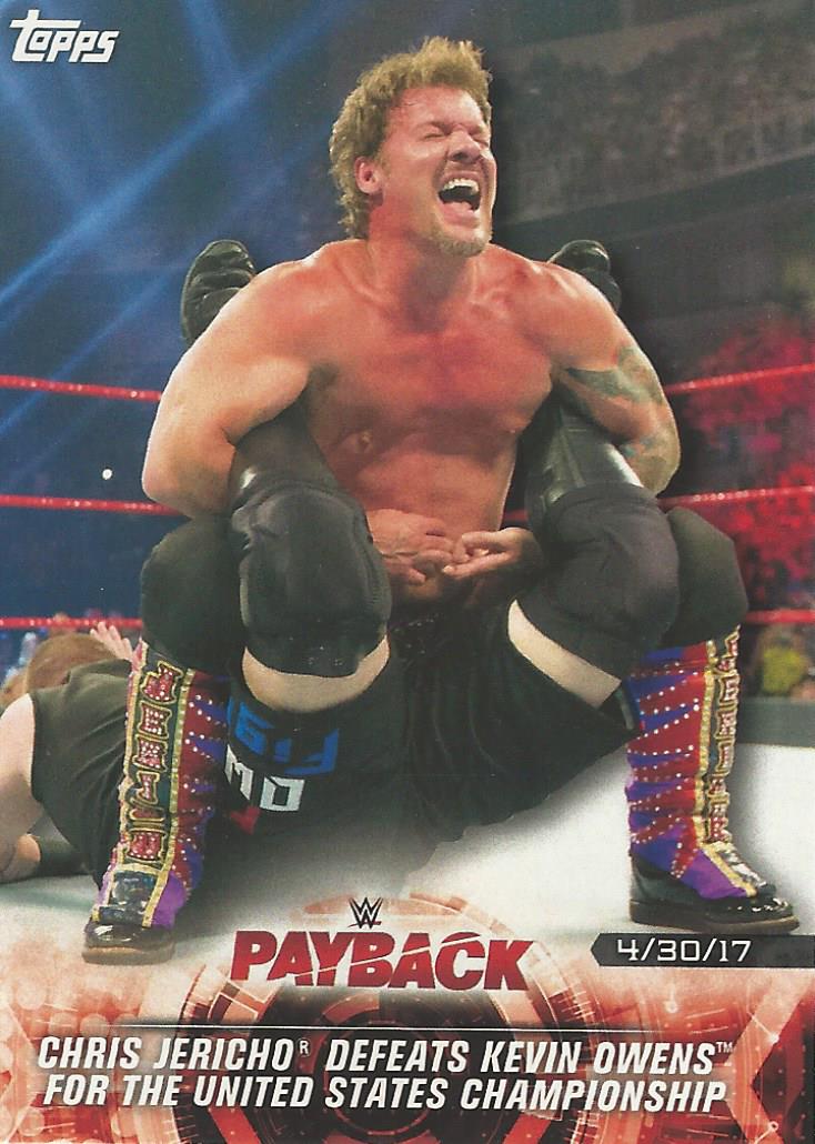 WWE Topps Road to Wrestlemania 2018 Trading Cards Chris Jericho No.34