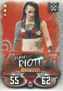 WWE Topps Slam Attax Live 2018 Trading Card Ruby Riott No.134