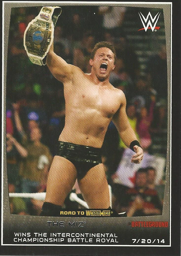 WWE Topps Road to Wrestlemania 2015 Trading Cards The Miz No.35