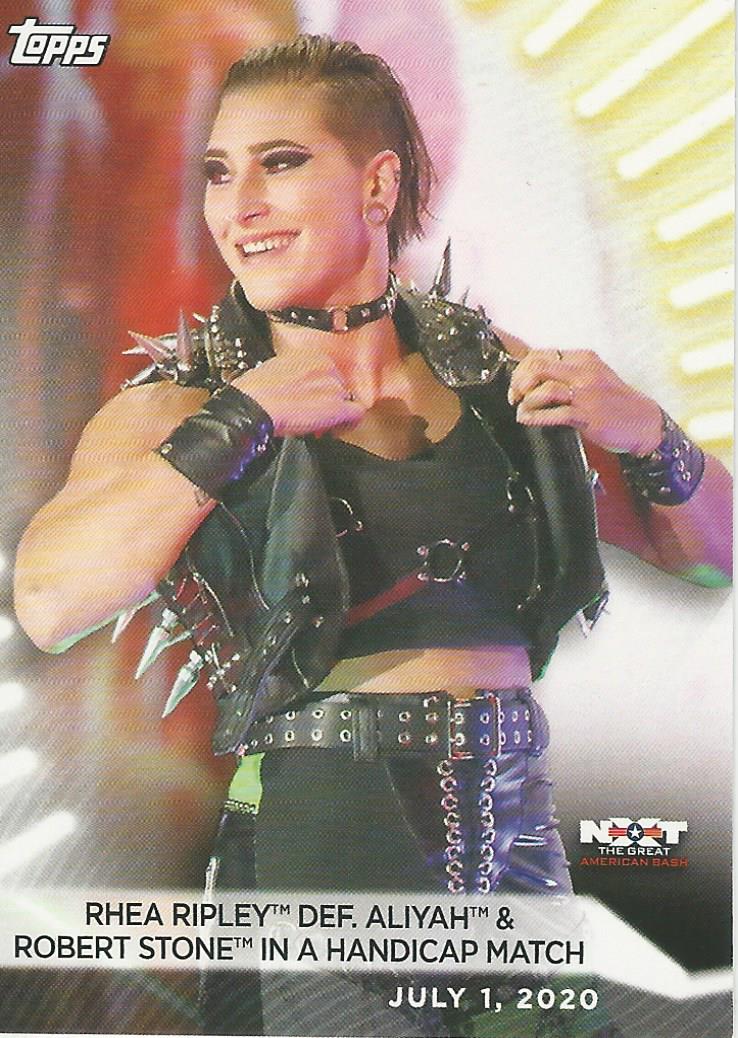 WWE Topps Women Division 2021 Trading Card Rhea Ripley No.35