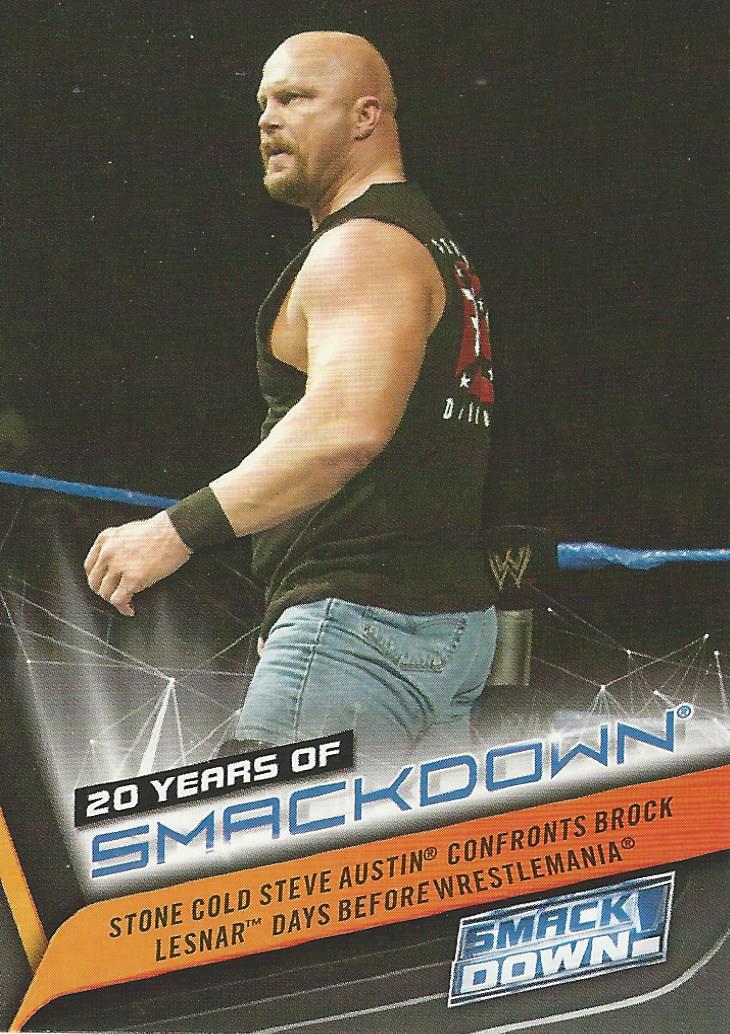 WWE Topps Smackdown 2019 Trading Cards Stone Cold Steve Austin SD-15