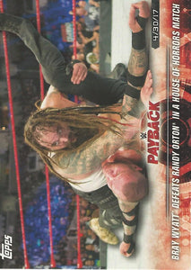 WWE Topps Road to Wrestlemania 2018 Trading Cards Bray Wyatt No.35