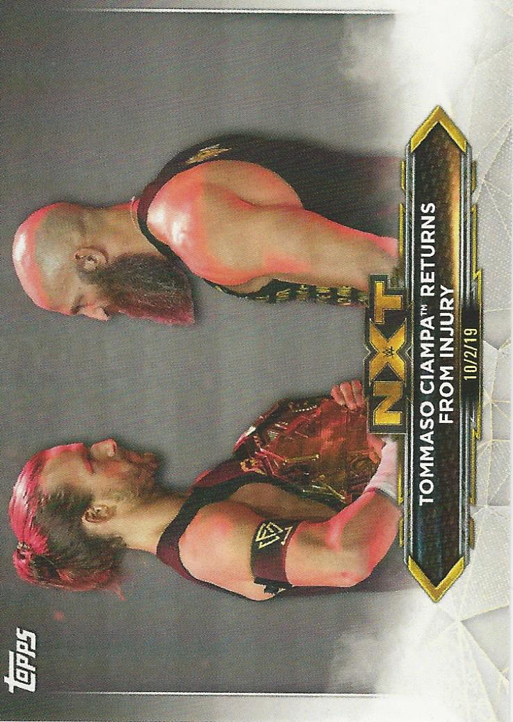 WWE Topps NXT 2020 Trading Cards Adam Cole and Tommaso Ciampa No.36