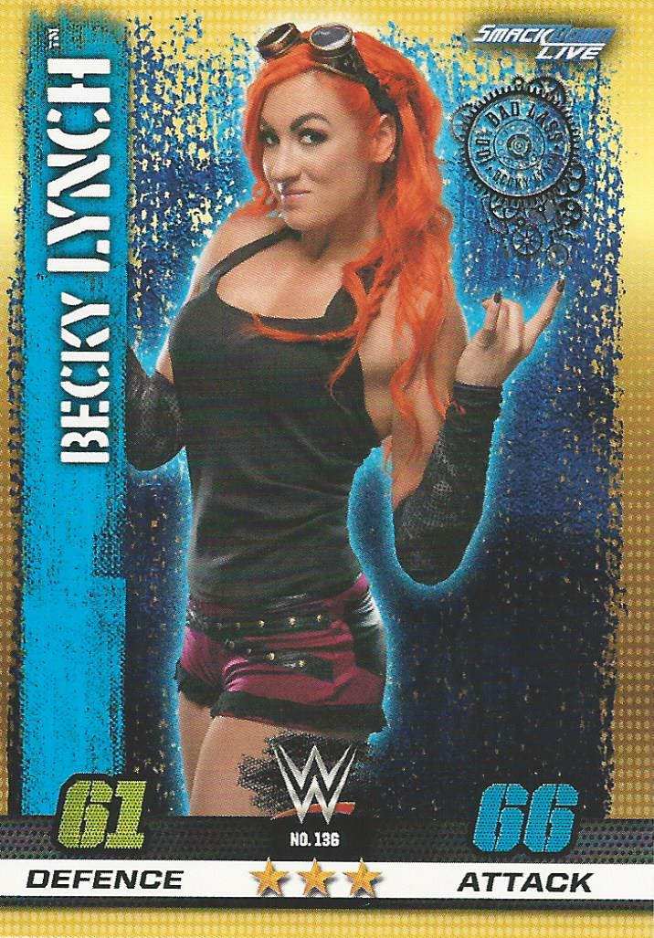 WWE Topps Slam Attax 10th Edition Trading Card 2017 Becky Lynch 136