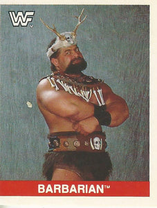 WWF Merlin Sticker Collection 1990 Barbarian No.136