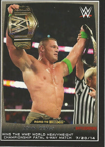 WWE Topps Road to Wrestlemania 2015 Trading Cards John Cena No.36