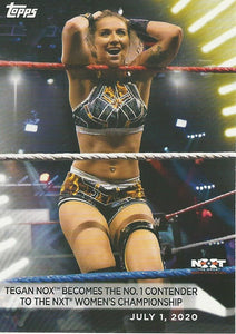 WWE Topps Women Division 2021 Trading Card Tegan Nox No.36