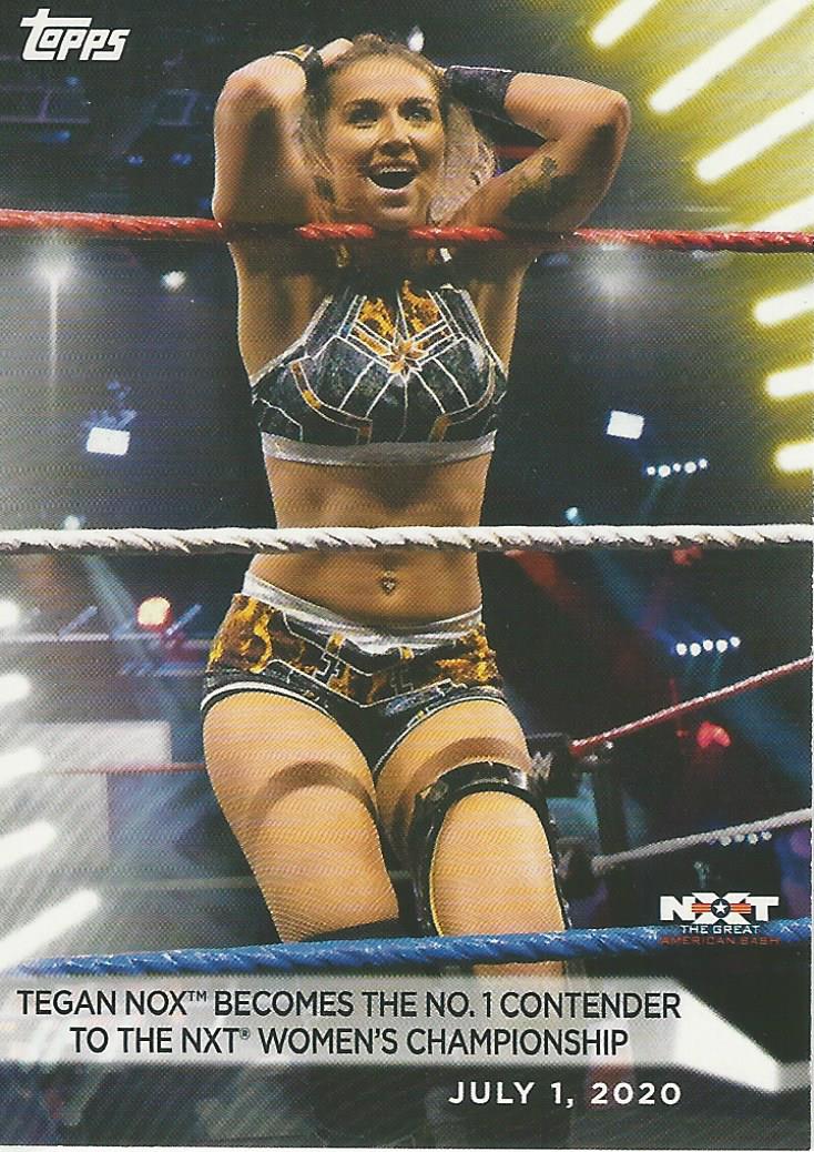 WWE Topps Women Division 2021 Trading Card Tegan Nox No.36