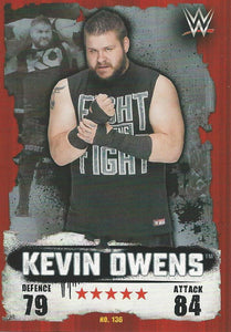 WWE Topps Slam Attax Takeover 2016 Trading Card Kevin Owens No.136