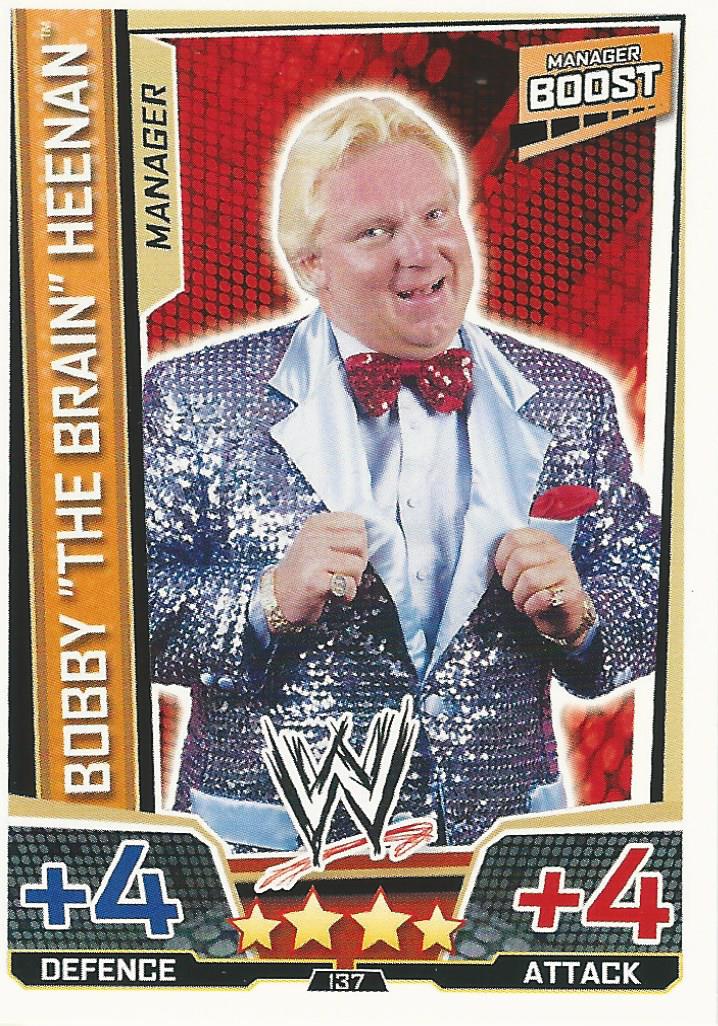 WWE Slam Attax Superstars 2013 Trading Card Bobby Heenan No.137