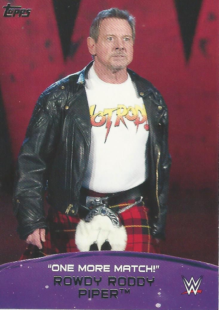 WWE Topps 2015 Trading Card Roddy Piper 7 of 10