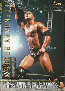 WWE Topps Legends 2017 Trading Card The Rock LB-7