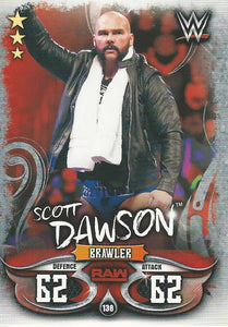 WWE Topps Slam Attax Live 2018 Trading Card Scott Dawson No.138