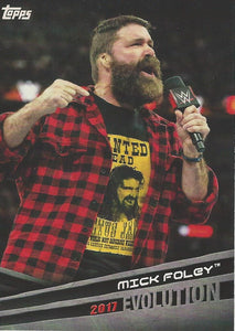 WWE Topps 2018 Trading Cards Mick Foley E38