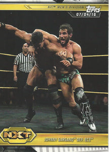 WWE Topps NXT 2019 Trading Cards Johnny Gargano No.38