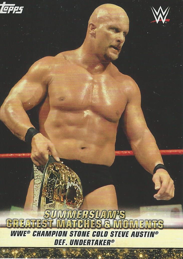 WWE Topps Summerslam 2019 Trading Card Stone Cold Steve Austin GM-17