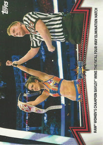 WWE Topps Women Division 2018 Trading Cards Bayley RAW-9