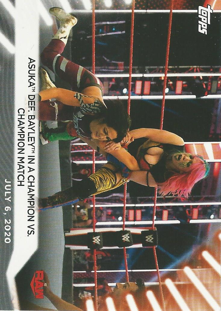 WWE Topps Women Division 2021 Trading Card Asuka No.39